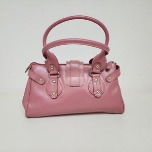 Pink & Raspberry color leather purse
